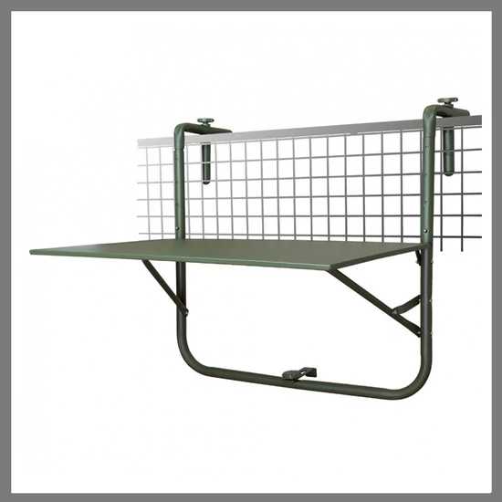Balkon asztal 60x40cm összecsukható zöld ZT41871