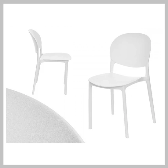GIFTDECOR fehér műanyag szék ZT-12113