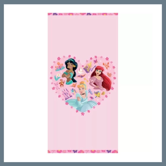 Disney Hercegnők Heartfelt Friendship fürdőlepedő, strand törölköző 70x140cm CBX244254DP