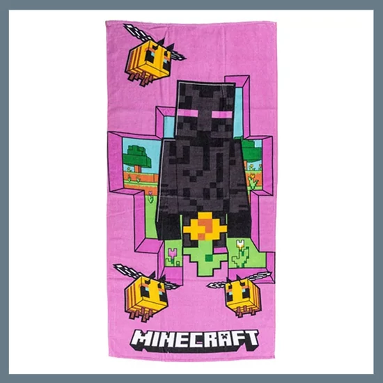 Minecraft Cherry Grove fürdőlepedő, strand törölköző 70x140cm CBX248514MC