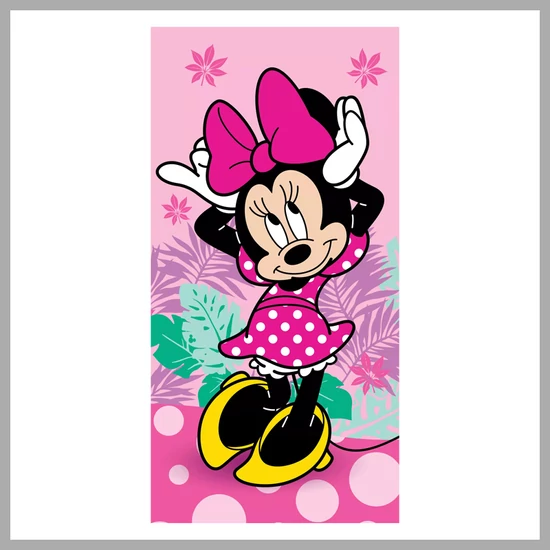 Disney Minnie Rózsaszín fürdőlepedő, strand törölköző 70x140cmJFK034682