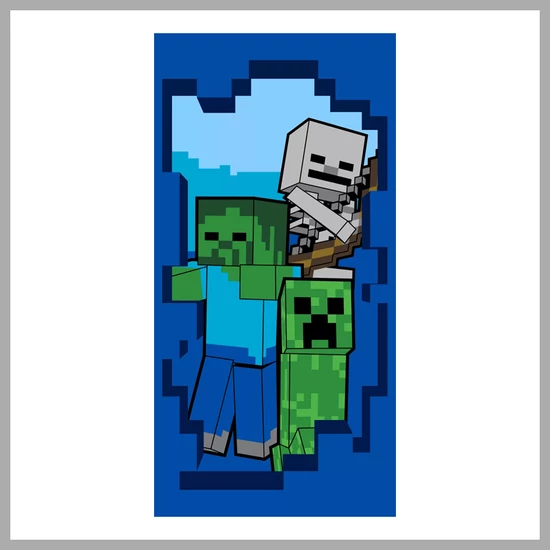 Minecraft Beware fürdőlepedő, strand törölköző