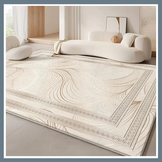 Elegáns bársony szőnyeg, krémszínű 200x300cm RX890271-2