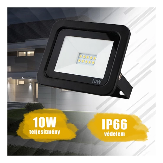 10W por- és vízálló led reflektor