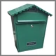 Postaláda 370x360x135mm acél porszórt, zöld HMB3638