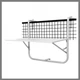 Balkon asztal 60x40cm összecsukható fehér ZT41868