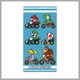 Super Mario Mariokart fürdőlepedő, strand törölköző 70x140cm CBX230615MARIO
