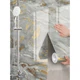 1 Tekercs Vízálló Aranyozott Márványmintás Tapéta, 45x100 cm, Szürke 35703384-SZ3