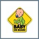 Baby on Board matrica 15x11cm SLH9040