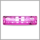 Rendszámtartó | alsóléces | fémgőzölt | pink SLH6438