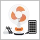 Napelemes 12&quot; Újratölthető  Ventilátor JG-2312