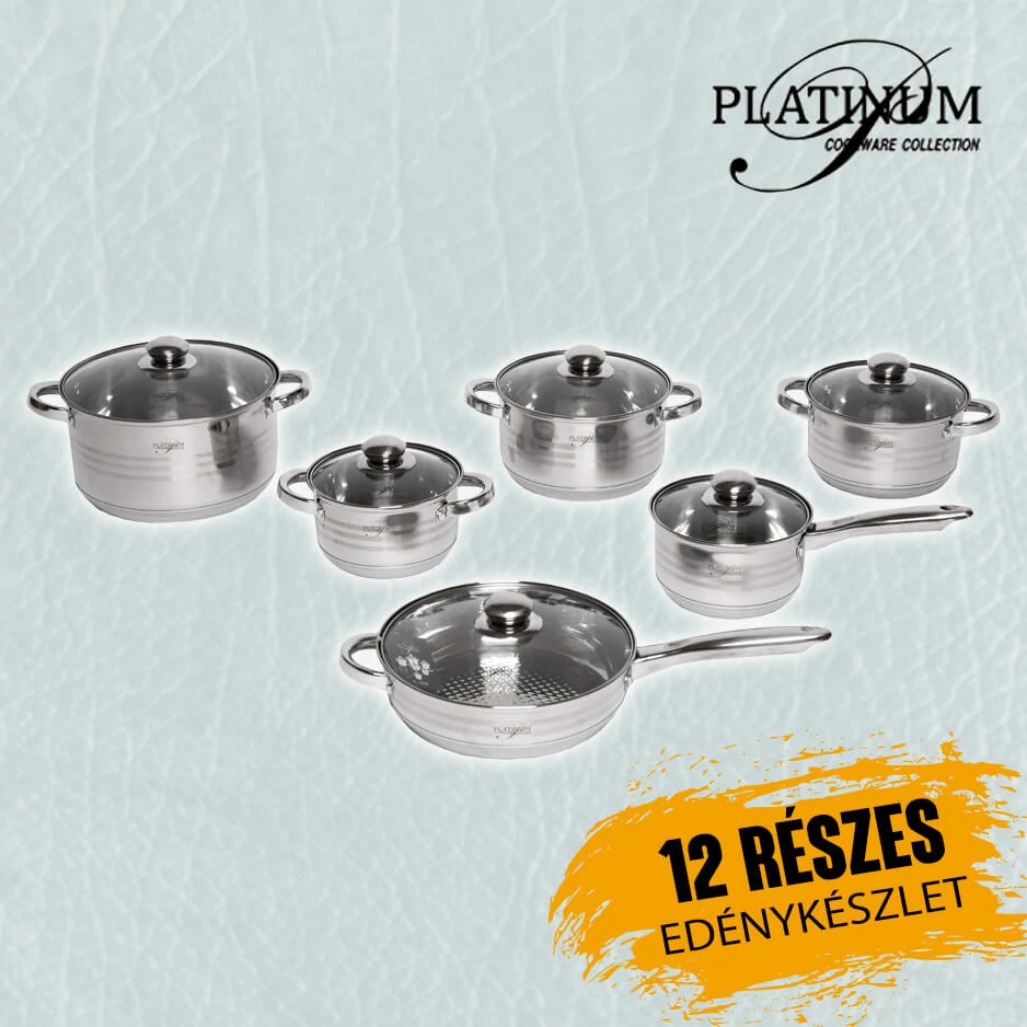 Platinum Premium 12 részes edénykészlet PL-12051