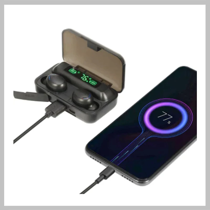 TWS vezeték nélküli Bluetooth fülhallgató, power bank funkcióval BTH-F9-5