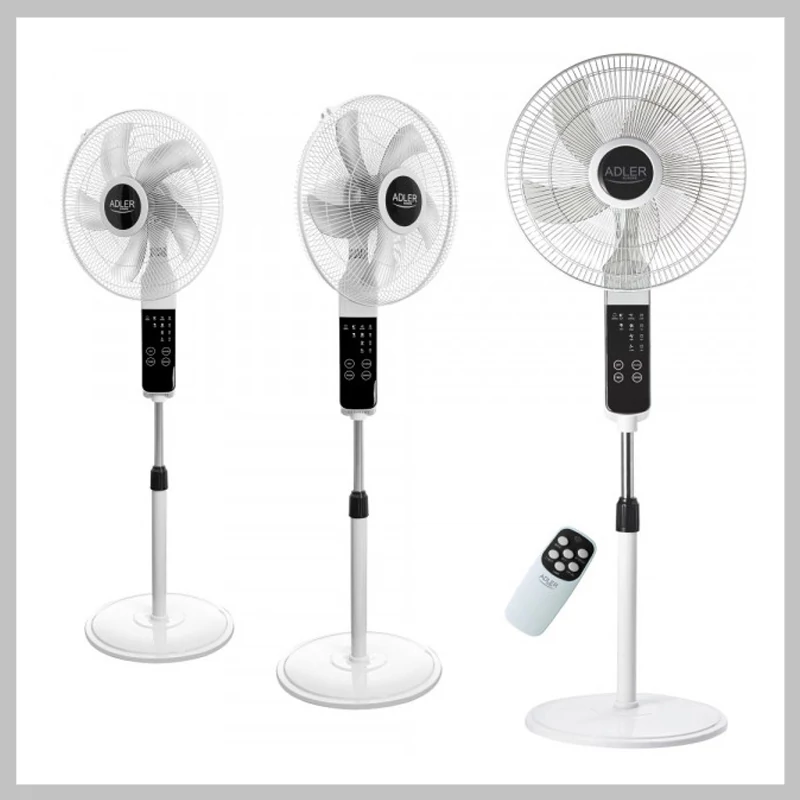ADLER álló ventilátor LCD kijelző távirányító 134 cm AD7328