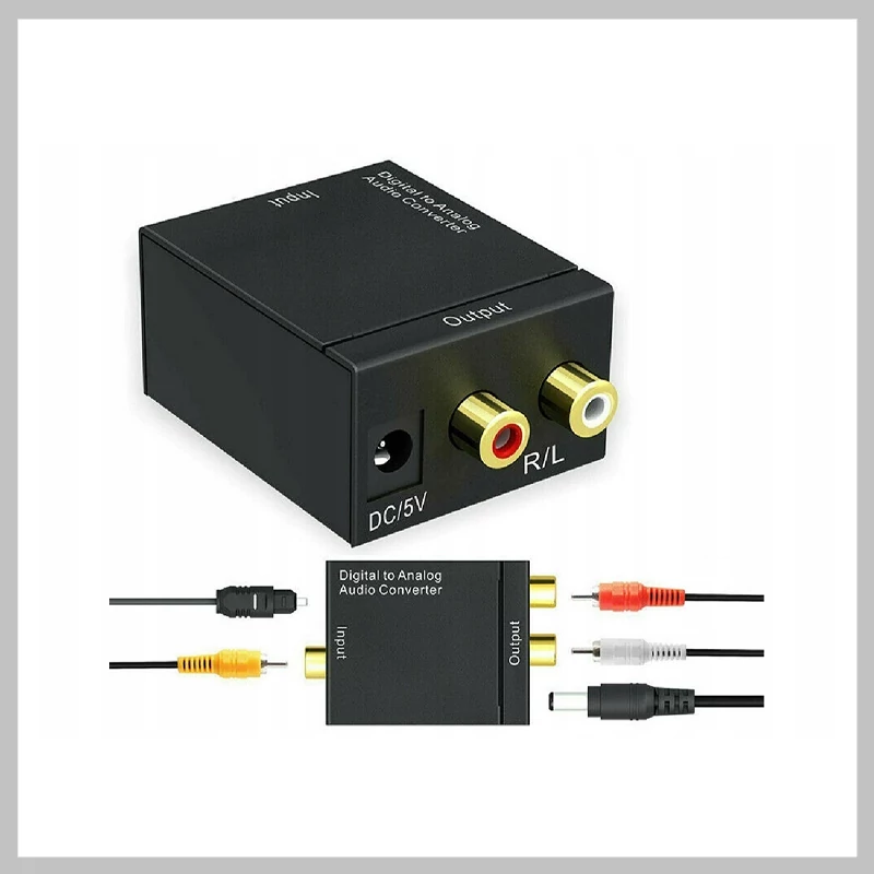 Optikai toslink spdif 2x  rca konverter digitális-analóg 06215