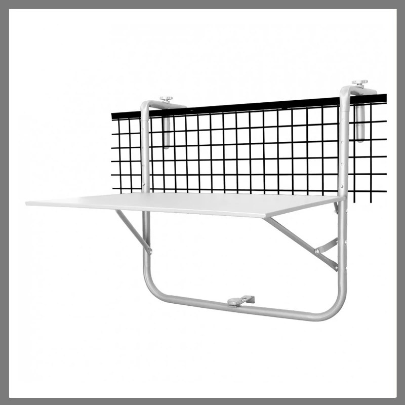 Balkon asztal 60x40cm összecsukható fehér ZT41868