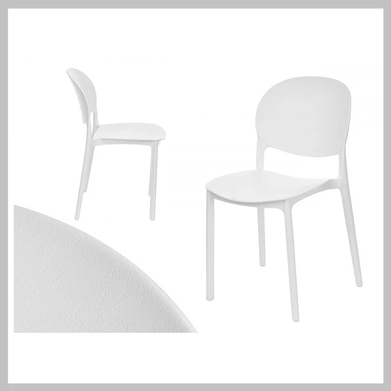 GIFTDECOR fehér műanyag szék ZT-12113