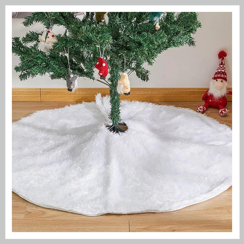 Karácsonyfa szőnyeg fehér 120 cm 629896
