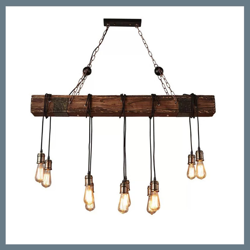 Vintage Loft stílusú fa LED lámpasor holm0392