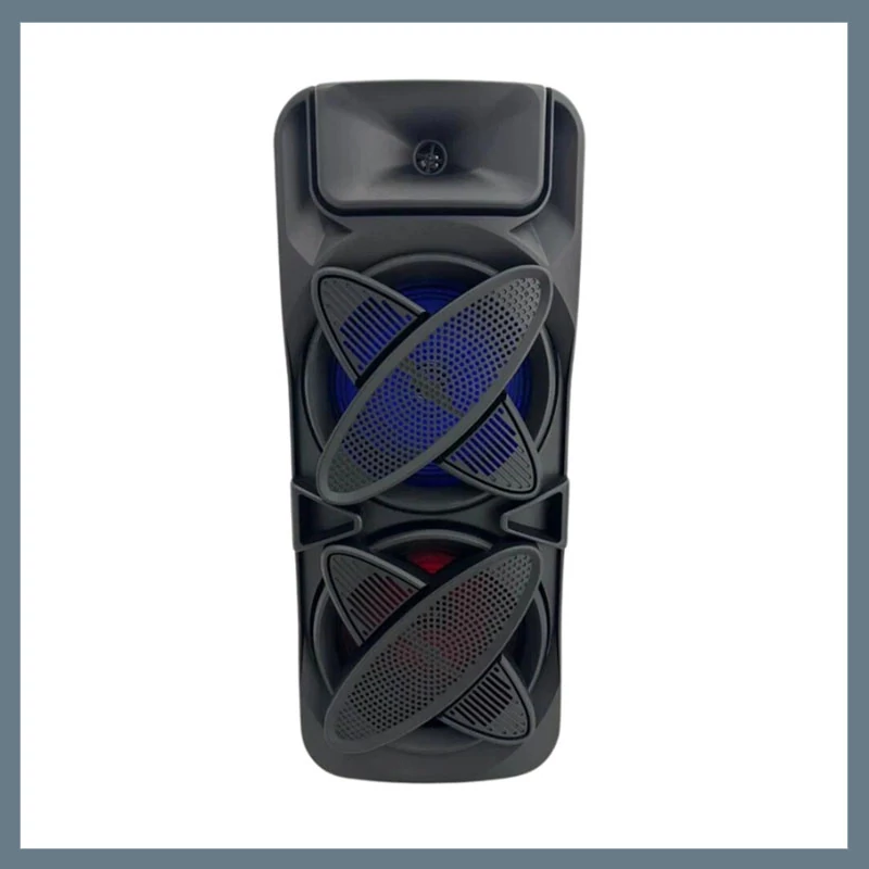 Bluetooth hangszóró digitális kijelzővel, vezetékes mikrofonnal és távirányítóval QL-8806