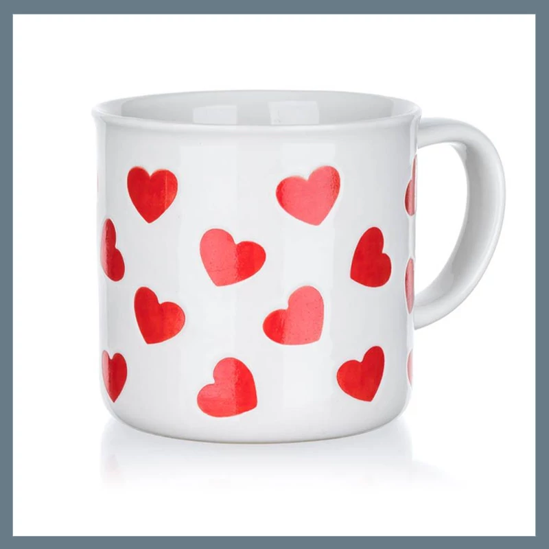 BANQUET RED HEARTS kerámia bögre 350 ml 60322840