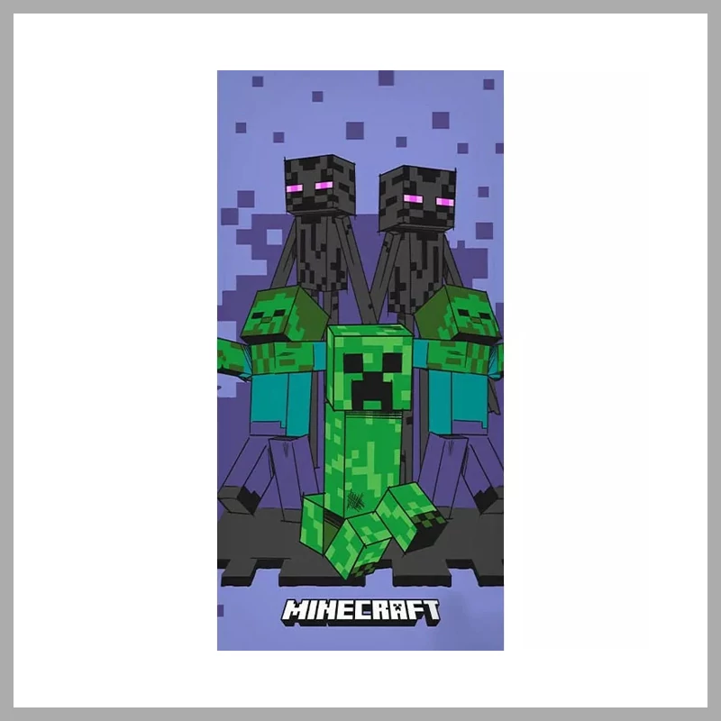 Minecraft Purple fürdőlepedő, strand törölköző 70x140cmCBX11311JE