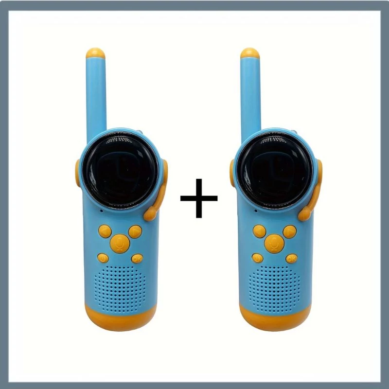Gyerek walkie-talkie készlet – 2 darabos, kék-narancs színben UW48527