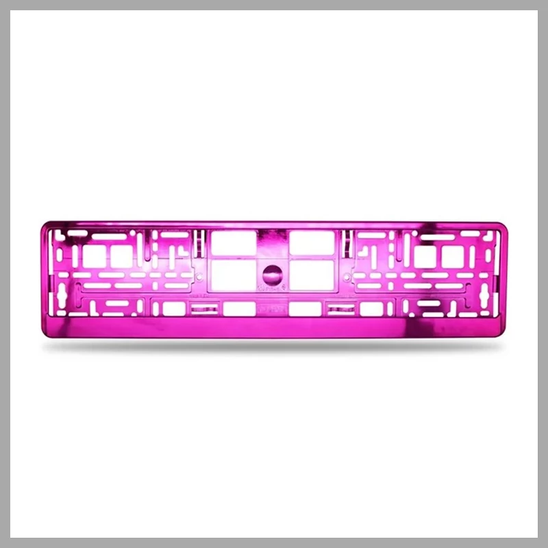 Rendszámtartó | alsóléces | fémgőzölt | pink SLH6438