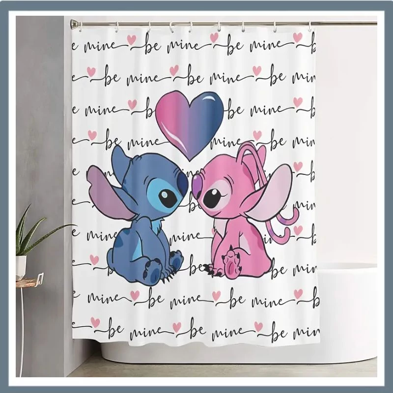 Stitch rajzfilm mintás zuhanyfüggöny GJ1205815