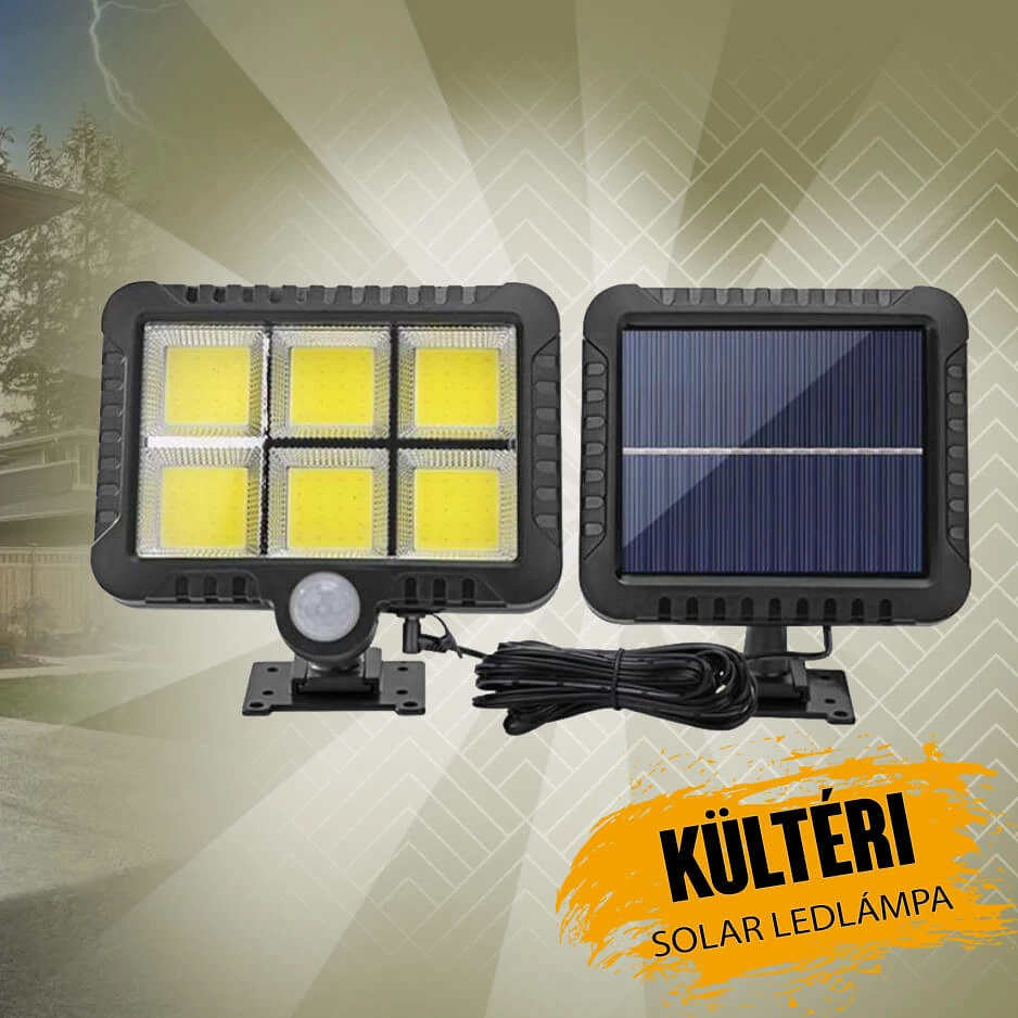 Napelemes mozgásérzékelős kültéri led lámpa LF-1520